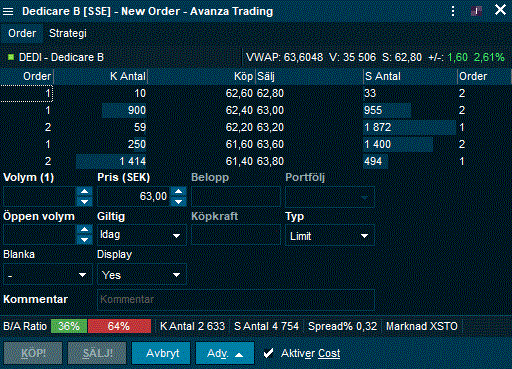 Infront Orderfonster