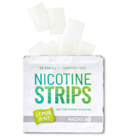 Nicotine strips