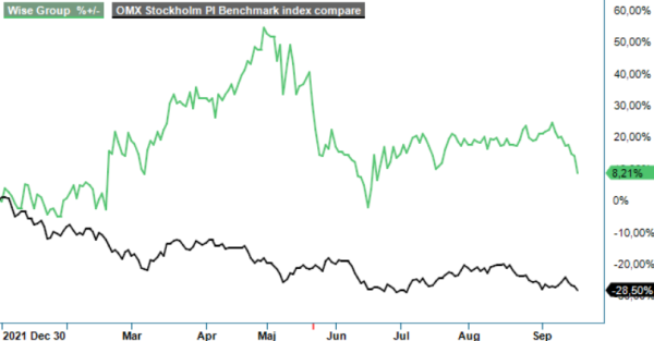 Wise Group analysgraf