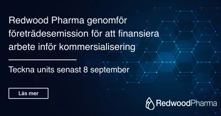Inbjudan till teckning av units i RedwoodPharma