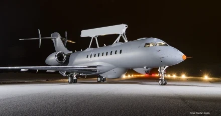 GlobalEye on runway 1