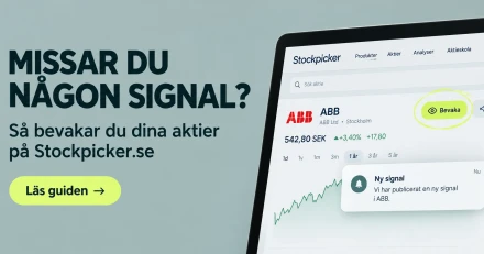 Sa bevakar du aktier pa stockpicker se